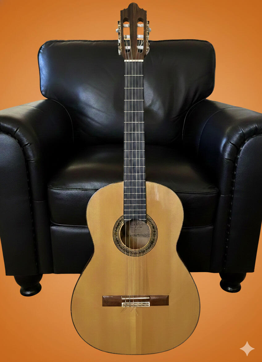My trusty Lucida Artista Flamenco guitar.
